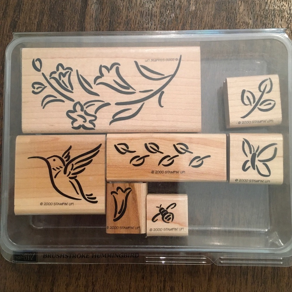 STAMPIN’ UP! Brushstroke Hummingbird 7 Stamps 2000